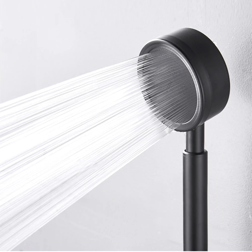 Black Stainless Steel Shower Head Fall resistant Durable High Pressure Showerhead for Bathroom Handheld Water Saving Shower Set