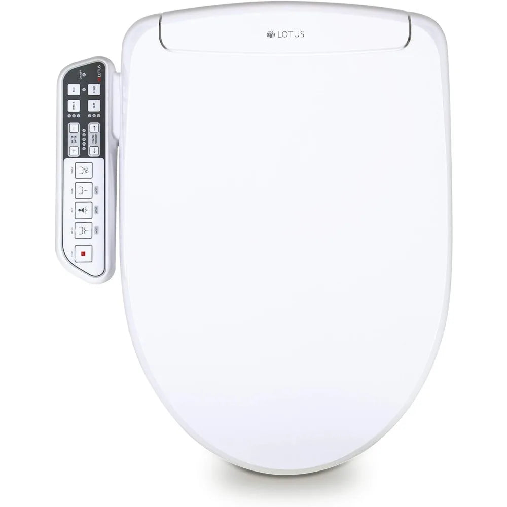 Lotus Smart Bidet ATS-500 Electronic Heated Toilet Seat, Temperature Controlled Wash, Warm Air Dryer, Easy DIY Installation