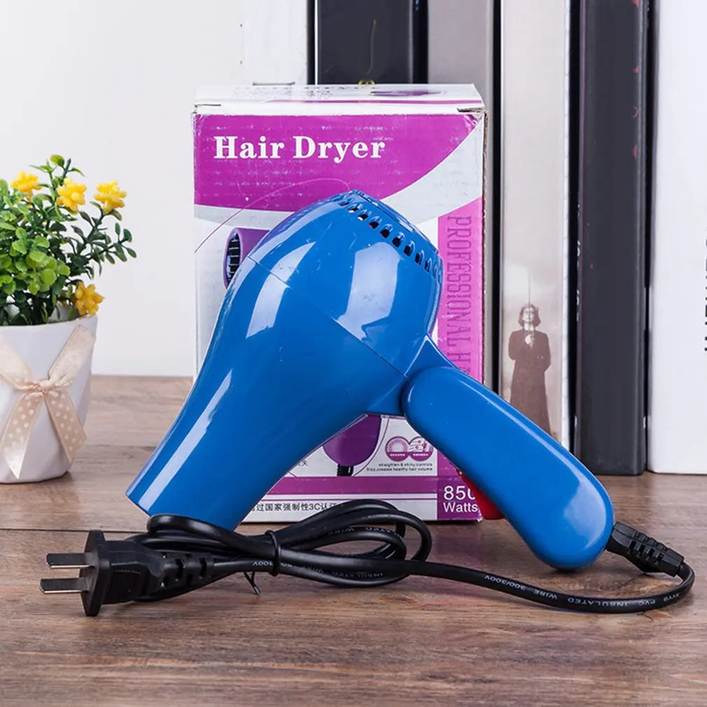 Mini Professional Hair Dryer Collecting Nozzle 220V Foldable Travel Household Electric Hair Blower Retractable Power Cord