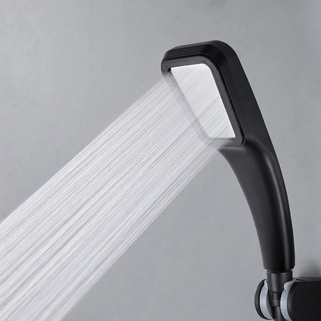 Pressurized 300 Holes Single Head Hand Hold Square Shower Head Water Saving Rainfall Spray Nozzle Bathroom Accessories